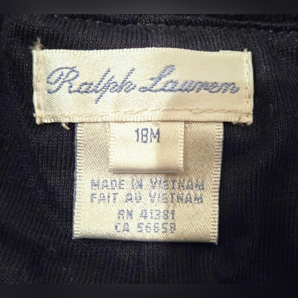 NWT - Ralph Lauren Lined Pants; Size 18M - Red with Navy stripes and lining - Picture 2 of 9